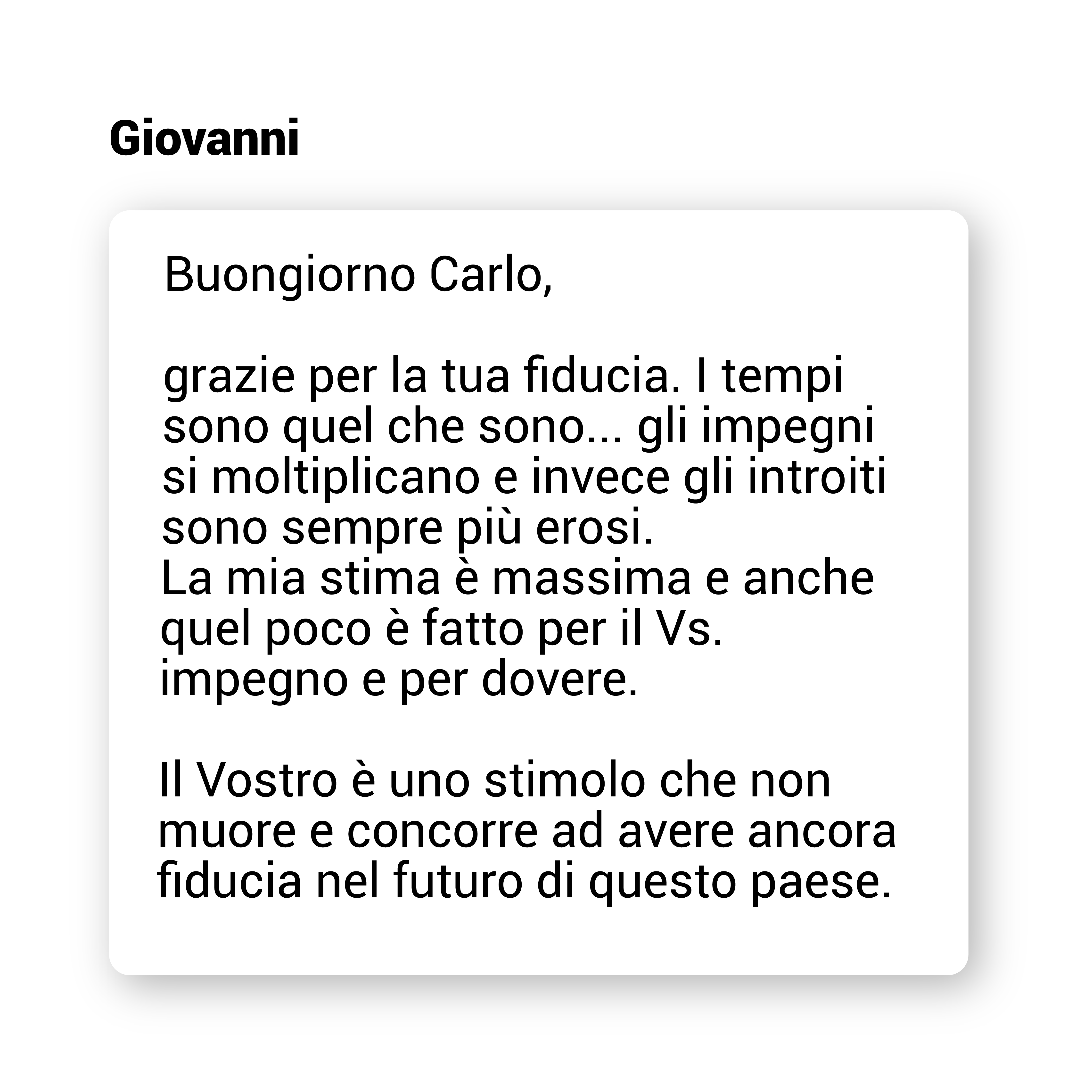 Recensione — Giovanni