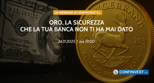 Oro, la sicurezza che la tua banca non ti ha mai dato. - Gianni Casini